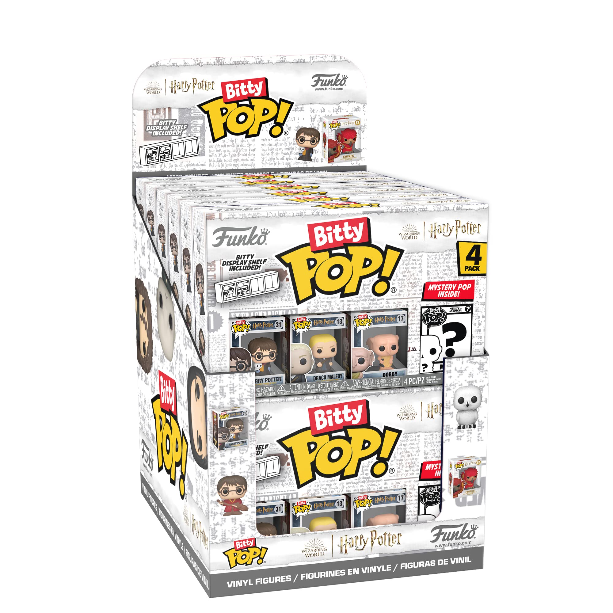 Funko Bitty POP! HP - Voldemort, 4-Pack - Lord Voldemort, Draco Malfoy (Quidditch), Bellatrix Lestrange and A Surprise Mystery Mini Figure - 0.9 Inch (2.2 Cm) - Harry Potter Collectable - Gift Idea - Image 20