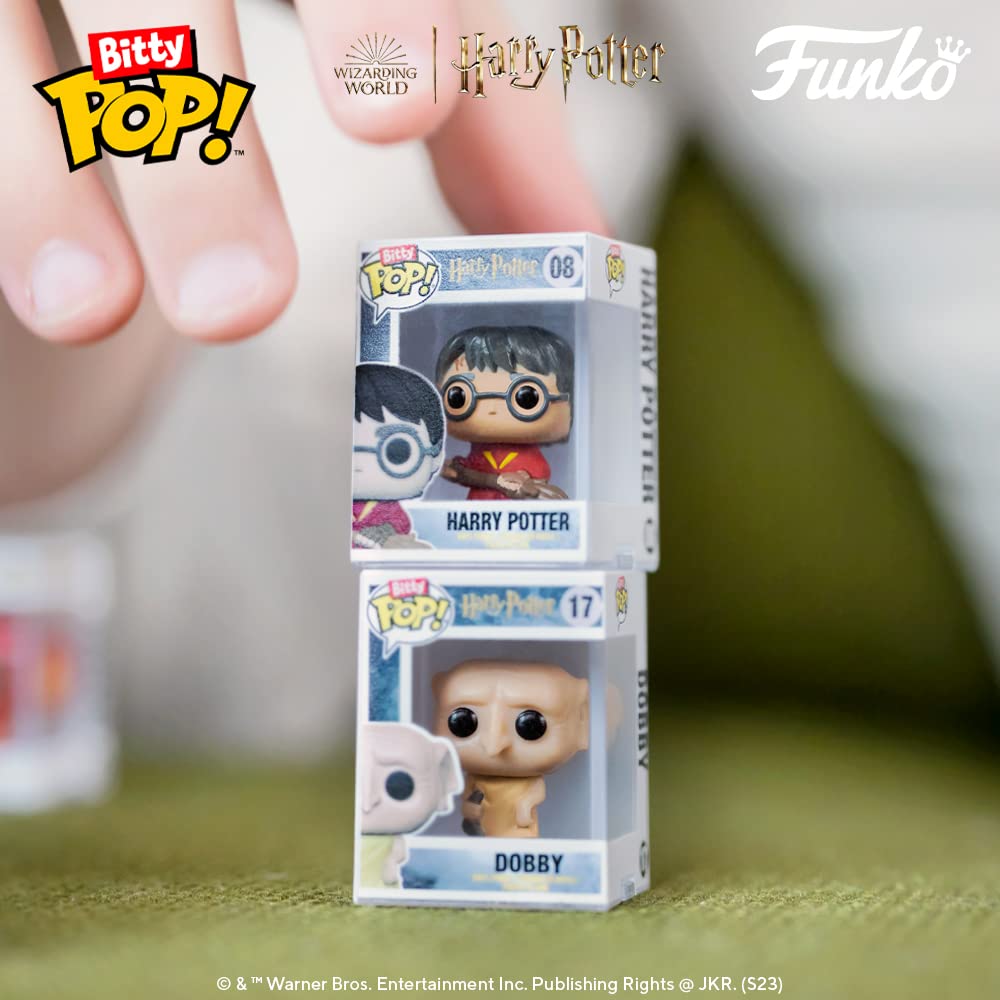 Funko Bitty POP! HP - Voldemort, 4-Pack - Lord Voldemort, Draco Malfoy (Quidditch), Bellatrix Lestrange and A Surprise Mystery Mini Figure - 0.9 Inch (2.2 Cm) - Harry Potter Collectable - Gift Idea - Image 25
