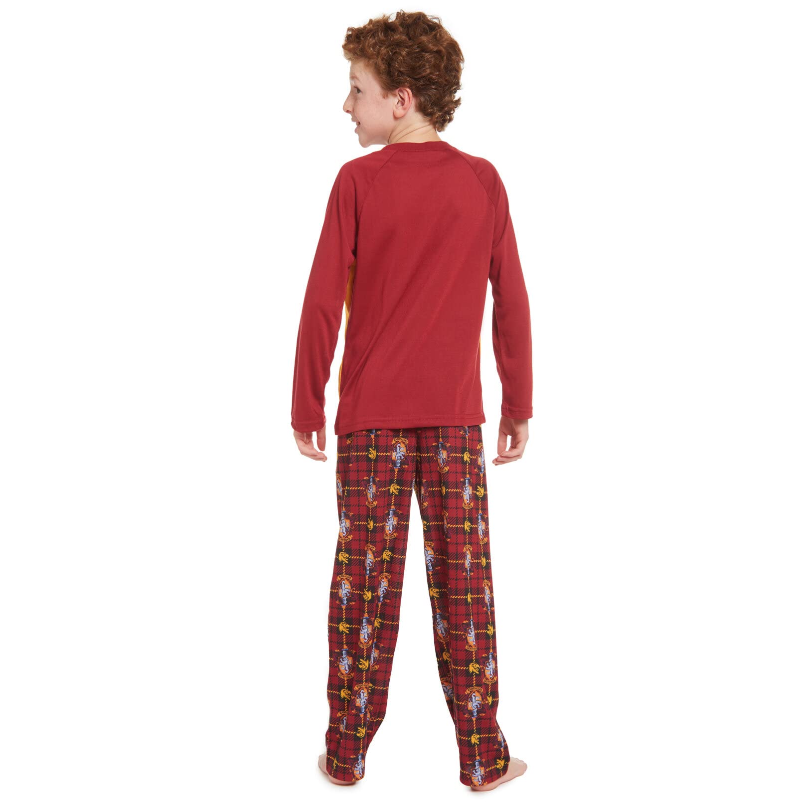 Harry Potter Hufflepuff Ravenclaw Slytherin Gryffindor Boys/Girls Pajama Shirt and Pants Little Kid to Big Kid - Image 3