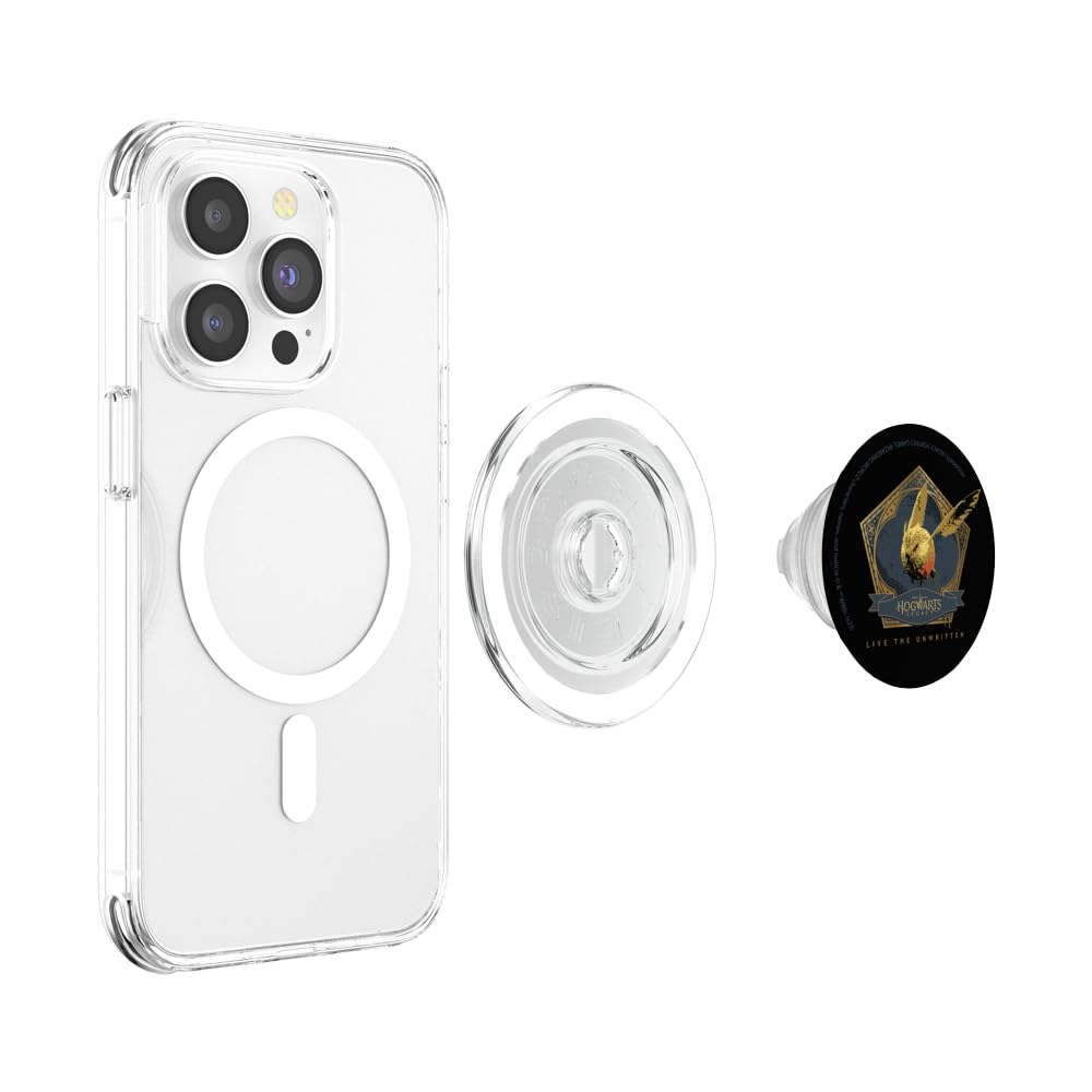 Hogwarts Legacy Live The Unwritten Golden Snidget Logo PopSockets MagSafe PopGrip for iPhone - Image 4