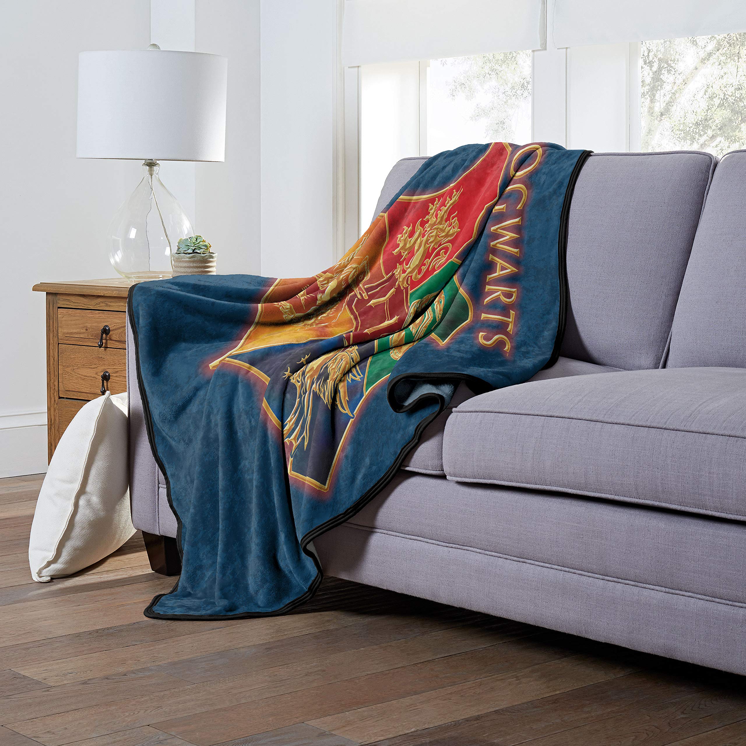 Northwest Harry Potter Silk Touch Throw Blanket, 60" x 80", School Rules - Image 4