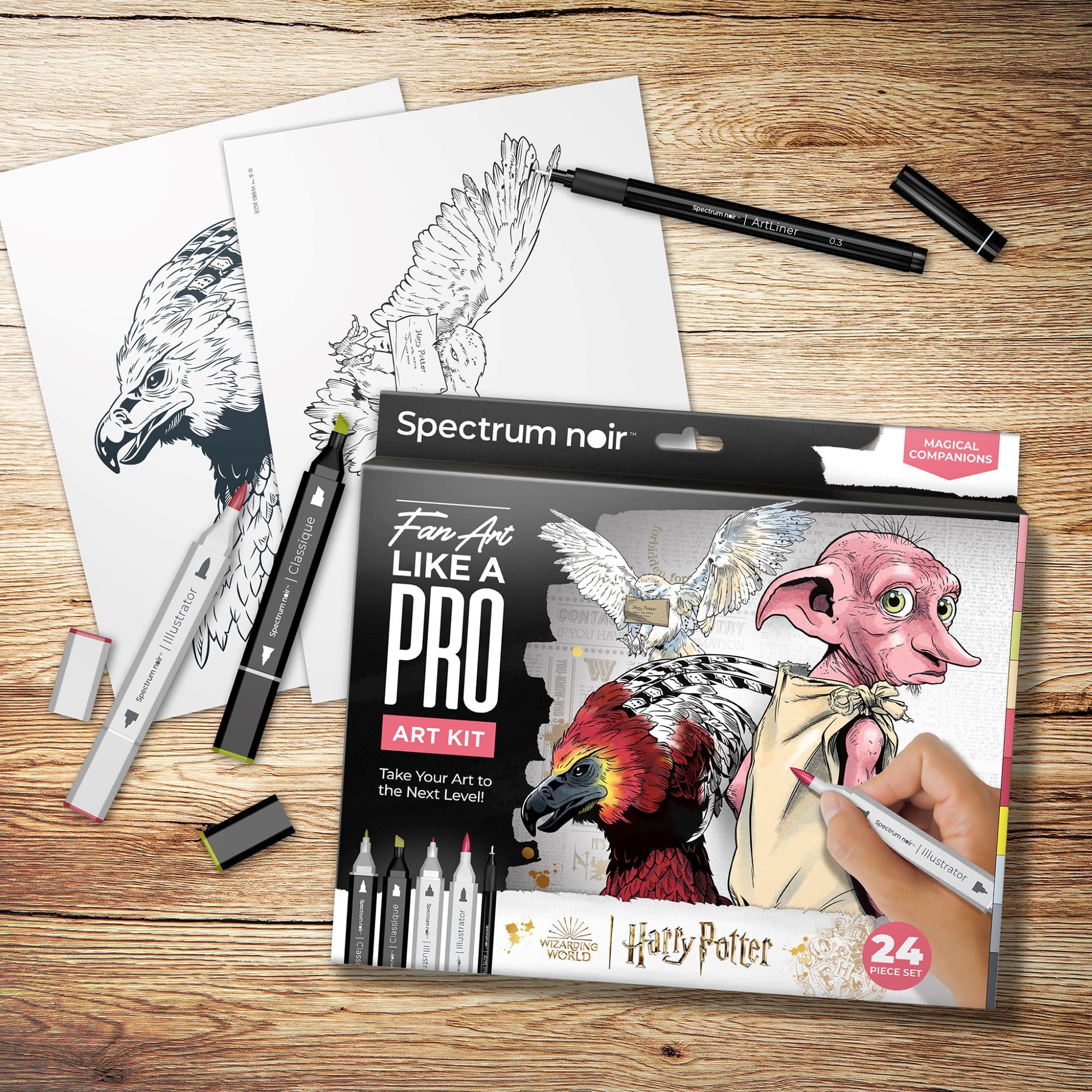 Spectrum Noir Pro Fan Art Set - 24 Piece - Magical Companions - Image 4