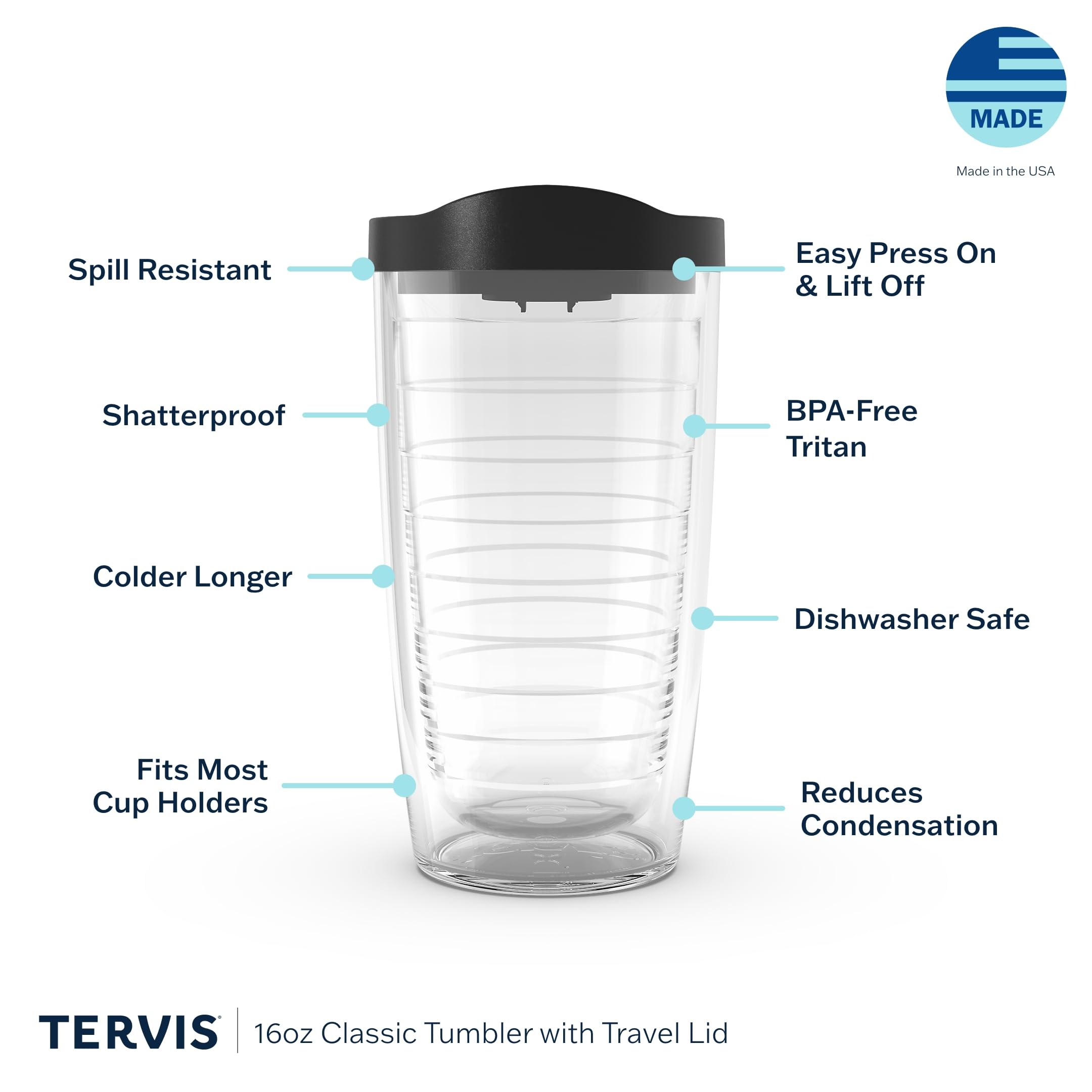 Tervis Harry Potter - Maroon and Gold Glasses Made in USA Double Walled Insulated Tumbler Travel Cup Keeps Drinks Cold & Hot, 16oz, Classic - Image 3